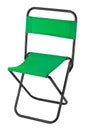 Green folding chair Royalty Free Stock Photo