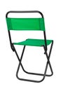 Green folding chair Royalty Free Stock Photo