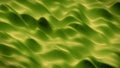 Green folds on a liquid surface 3D render