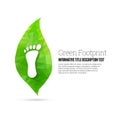 Green Footprint Royalty Free Stock Photo