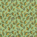 Green forest seamless pattern vector illustration