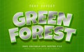 Green forest text effect