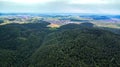 Green forests on the Swabian Alb - aerial view