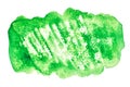 Green formless watercolor stain