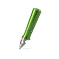 Green fountain pen Royalty Free Stock Photo
