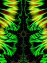 Green Fractals Swirls Royalty Free Stock Photo