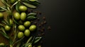 Green Frame Mockup On Olive: Layered Textures And Vibrant Colors