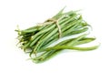 Green french beans isolated on white Royalty Free Stock Photo