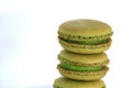 Green French Macaron cookies Royalty Free Stock Photo