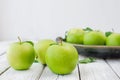 Green fresh apples Royalty Free Stock Photo