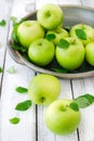 Green fresh apples Royalty Free Stock Photo