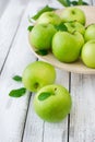 Green fresh apples Royalty Free Stock Photo