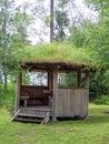 forest summerhouse after the rain