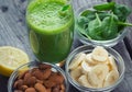 Green fresh healthy smoothie