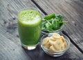 Green fresh healthy smoothie Royalty Free Stock Photo