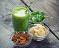 Green fresh healthy smoothie Royalty Free Stock Photo