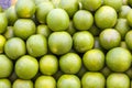 Green fresh limette stapled Royalty Free Stock Photo