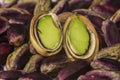 Green fresh pistachio of Bronte