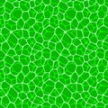 Green fresh seamless pattern vector illustration. Leaf cell repeated wallpaper. Irregular rounded shapes for organic Royalty Free Stock Photo