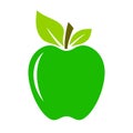 Green fresh vector apple icon