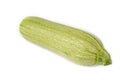 Green fresh zucchini on a white background Royalty Free Stock Photo