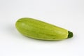 Green fresh zucchini on the white background. Turkish zucchini Royalty Free Stock Photo