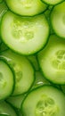 Green freshness backdrop Slices of cucumber backlit for texture Royalty Free Stock Photo