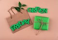 Green Friday eco friendly concept