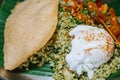 Green fried rice or Nasi Goreng Hijau
