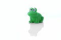 Green frog children's toy Royalty Free Stock Photo