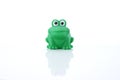 Green frog children's toy Royalty Free Stock Photo