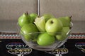 Green Fruits over a Portuguese Placemat