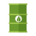 Green fuel barrel symbol