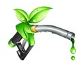 Green fuel nozzle Royalty Free Stock Photo