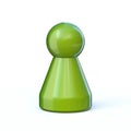Green game pawn 3D Royalty Free Stock Photo