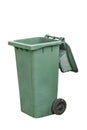 Green garbage bin Royalty Free Stock Photo