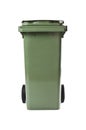 Green garbage bin Royalty Free Stock Photo