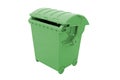 Green garbage container