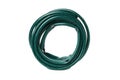 Green garden hose isolated on background Royalty Free Stock Photo