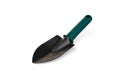 Green garden shovel tool on a white Royalty Free Stock Photo