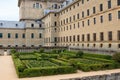 Green Gardens of the Friars, back side San Lorenzo de El Escorial, Spain Royalty Free Stock Photo