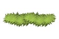 Green garland isolated icon