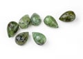 Green Garnet Teardrops