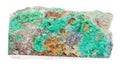 Green Garnierite stone nickel ore isolated Royalty Free Stock Photo