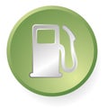 Green gas pump icon Royalty Free Stock Photo