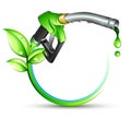 Green gas pump nozzle Royalty Free Stock Photo