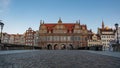 The Green Gate in the old town of Gdansk. Green gate is entrance to the Long Lane street and beginning of the Royal route in Gdans Royalty Free Stock Photo