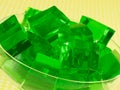 Green Gelatin Royalty Free Stock Photo