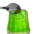 Green gelatin Royalty Free Stock Photo