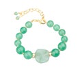 Green gemstone bracele